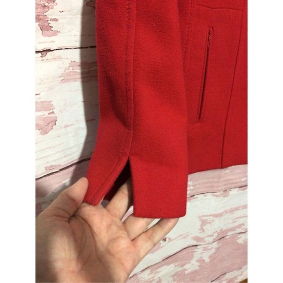 Scappini Italy Red Jacket / Coat Lined Size 38 ~ Excellent - Picture 2 of 16